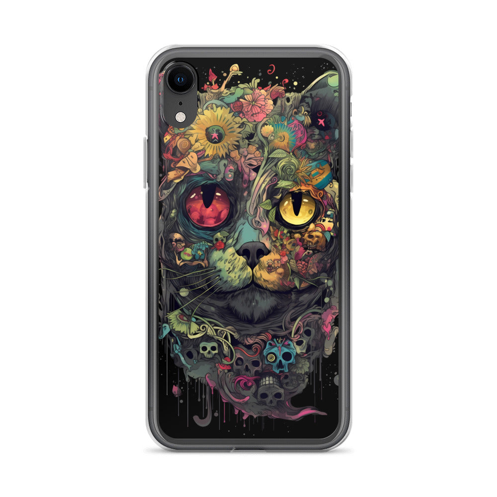 iPhone Case - Skullcat Psychedelia