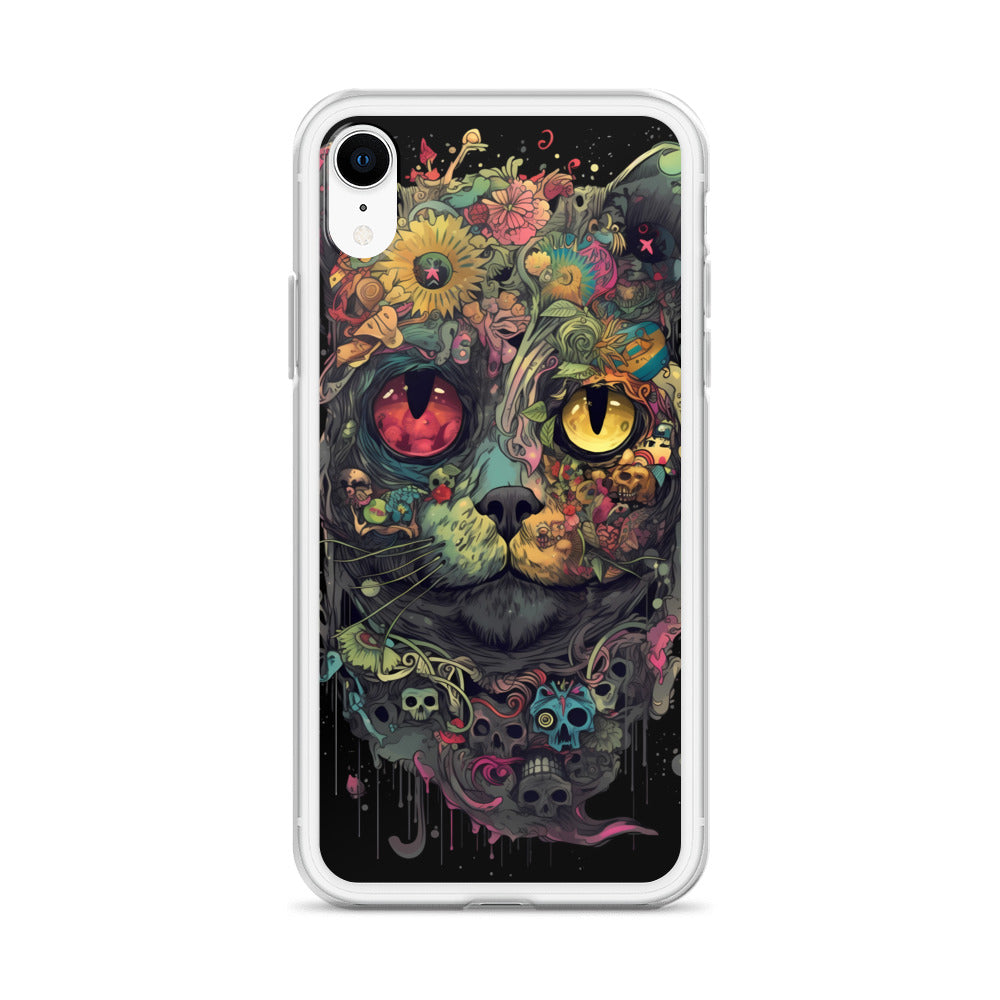 iPhone Case - Skullcat Psychedelia
