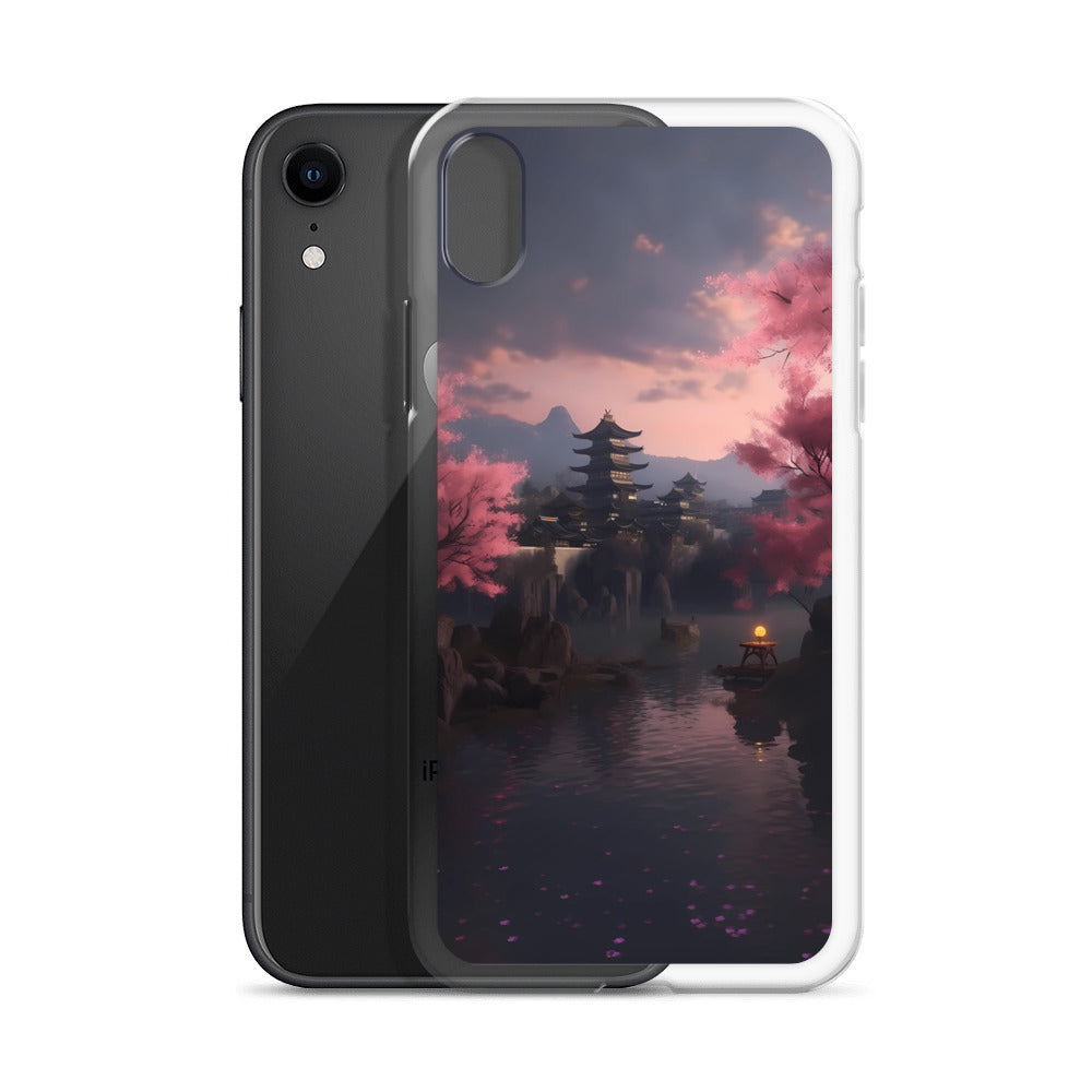 iPhone Case - Cherry Blossoms on Lake