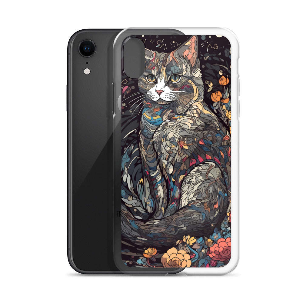 iPhone Case - Gray Cat Garden