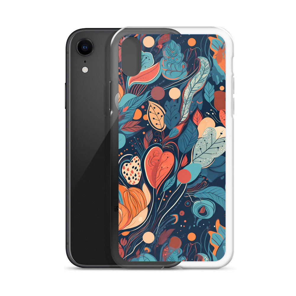iPhone Case -  Whimsical Leaf Pattern