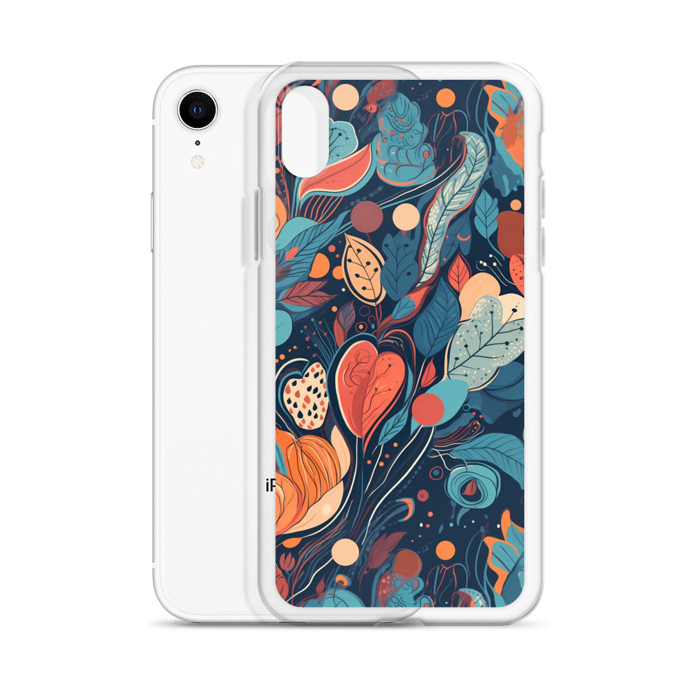 iPhone Case -  Whimsical Leaf Pattern