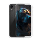 iPhone Case - Black Lab in Cyber City