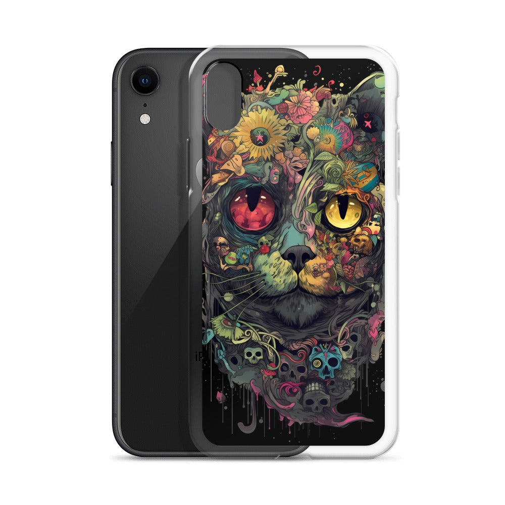 iPhone Case - Skullcat Psychedelia