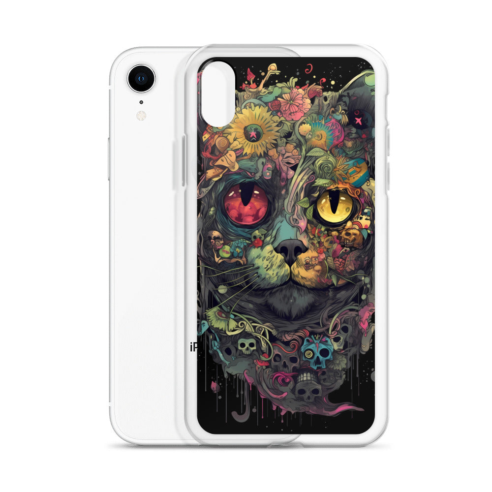 iPhone Case - Skullcat Psychedelia