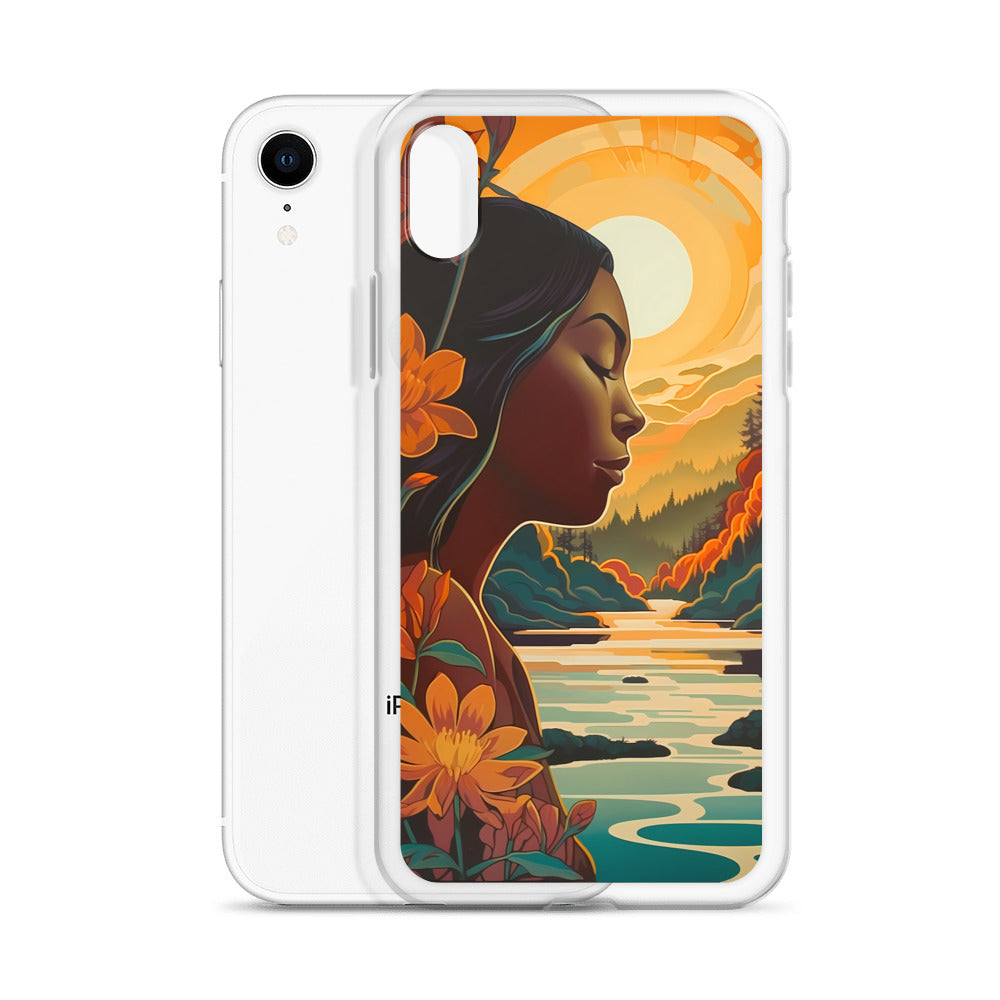 iPhone Case - Woman in Golden Landscape