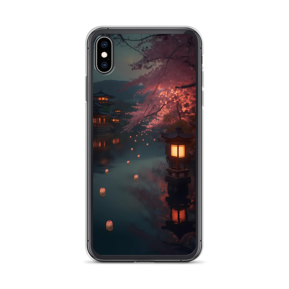 iPhone Case - Cherry Blossoms and Lanterns