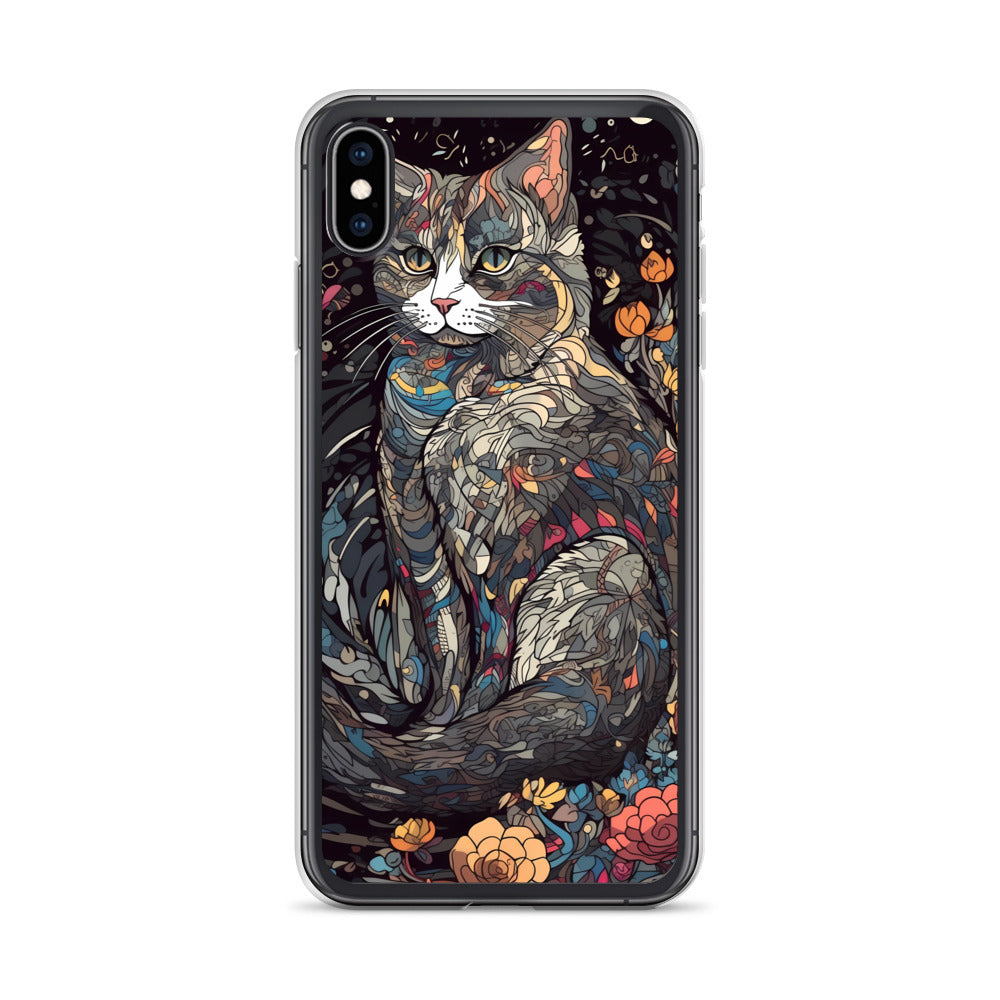 iPhone Case - Gray Cat Garden