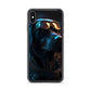 iPhone Case - Black Lab in Cyber City