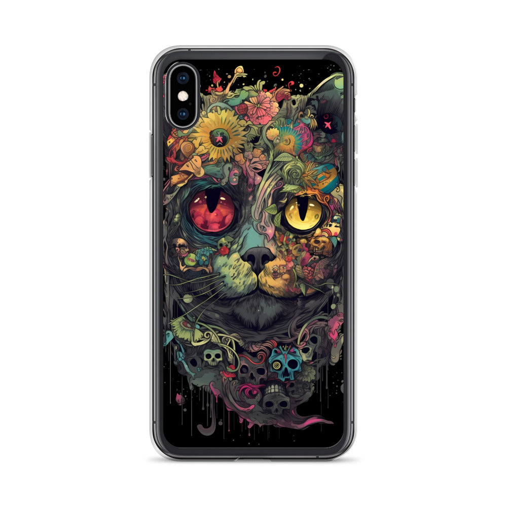 iPhone Case - Skullcat Psychedelia