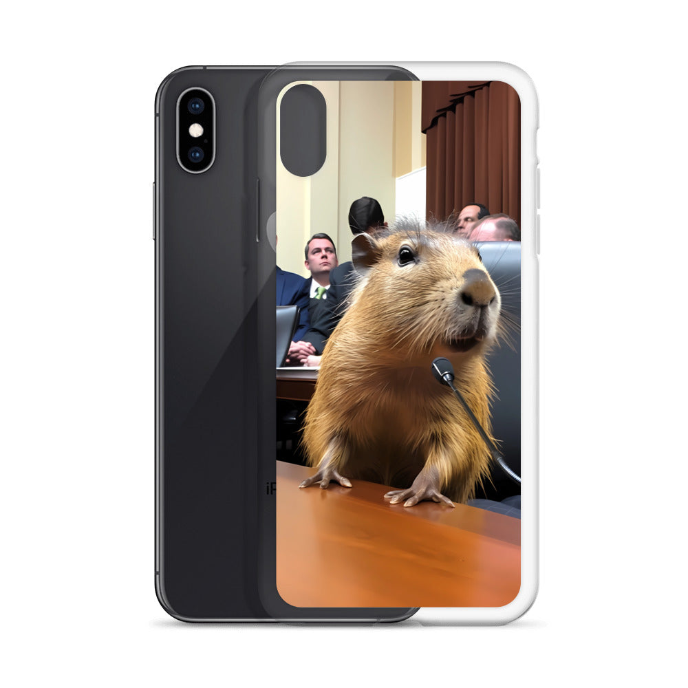 iPhone Case - Testifying Capybara