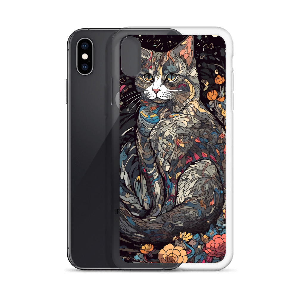 iPhone Case - Gray Cat Garden