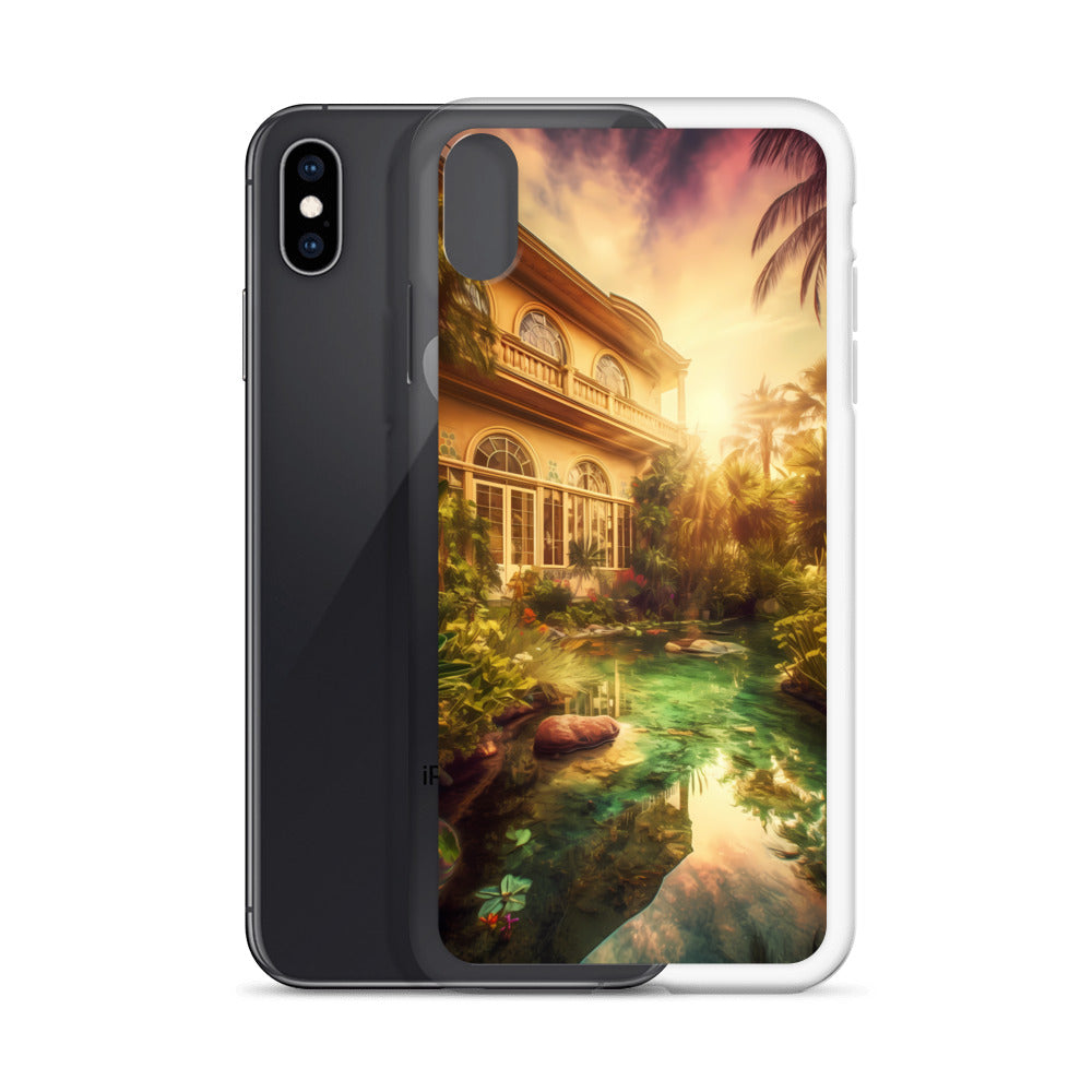 iPhone Case - Tropical Villa at Dusk