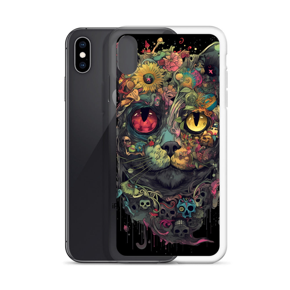 iPhone Case - Skullcat Psychedelia