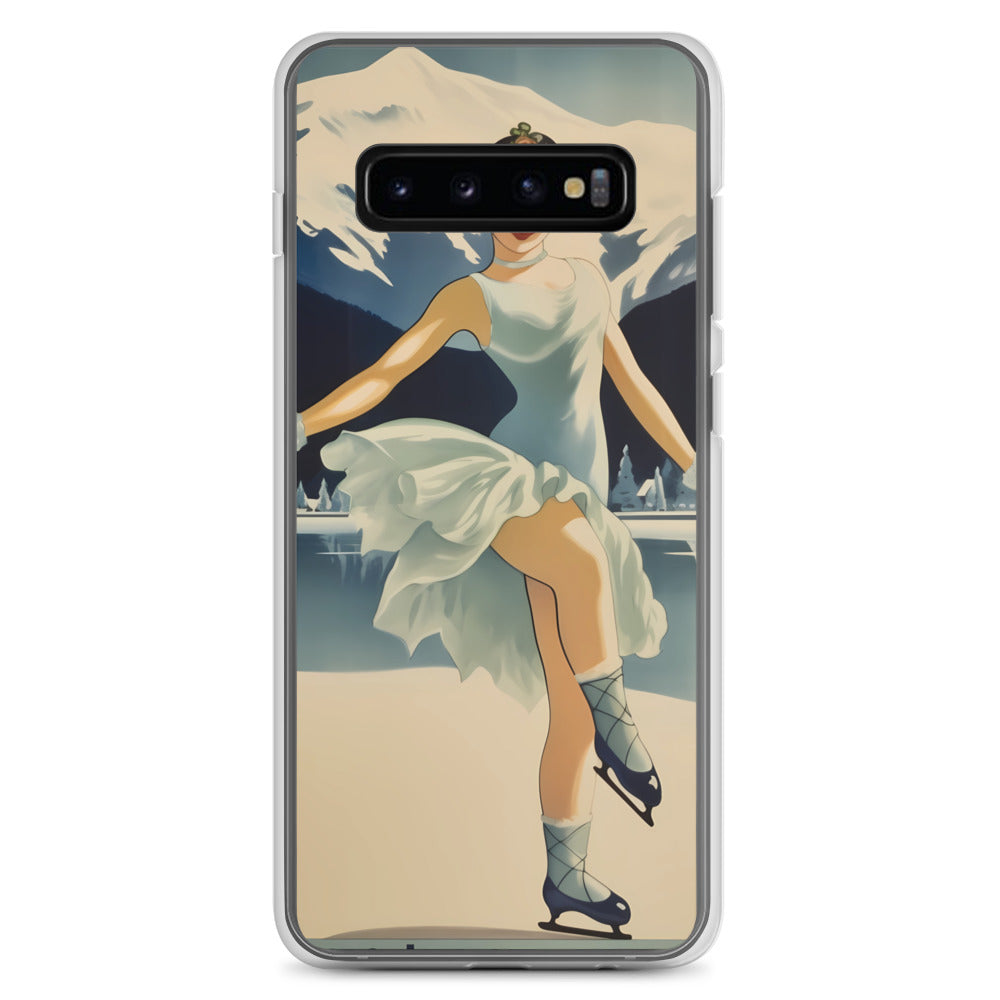 Samsung Case - Vintage Adverts - Lake Placid Skater