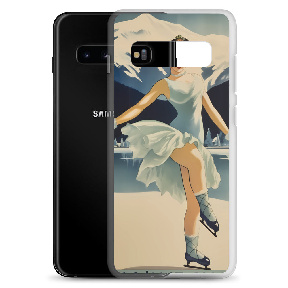 Samsung Case - Vintage Adverts - Lake Placid Skater