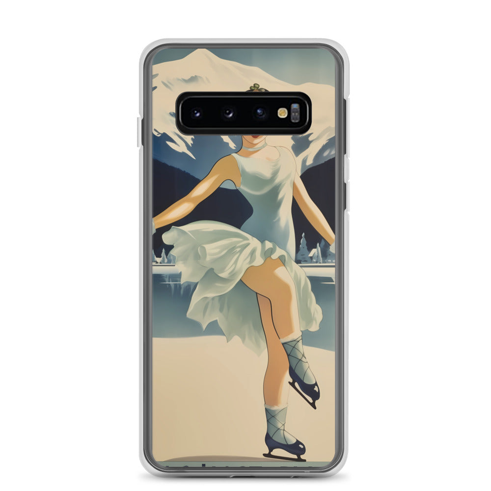 Samsung Case - Vintage Adverts - Lake Placid Skater
