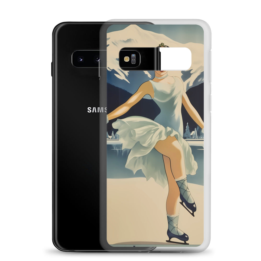 Samsung Case - Vintage Adverts - Lake Placid Skater