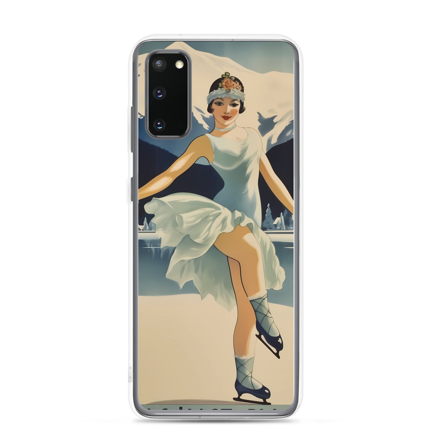 Samsung Case - Vintage Adverts - Lake Placid Skater
