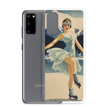 Samsung Case - Vintage Adverts - Lake Placid Skater