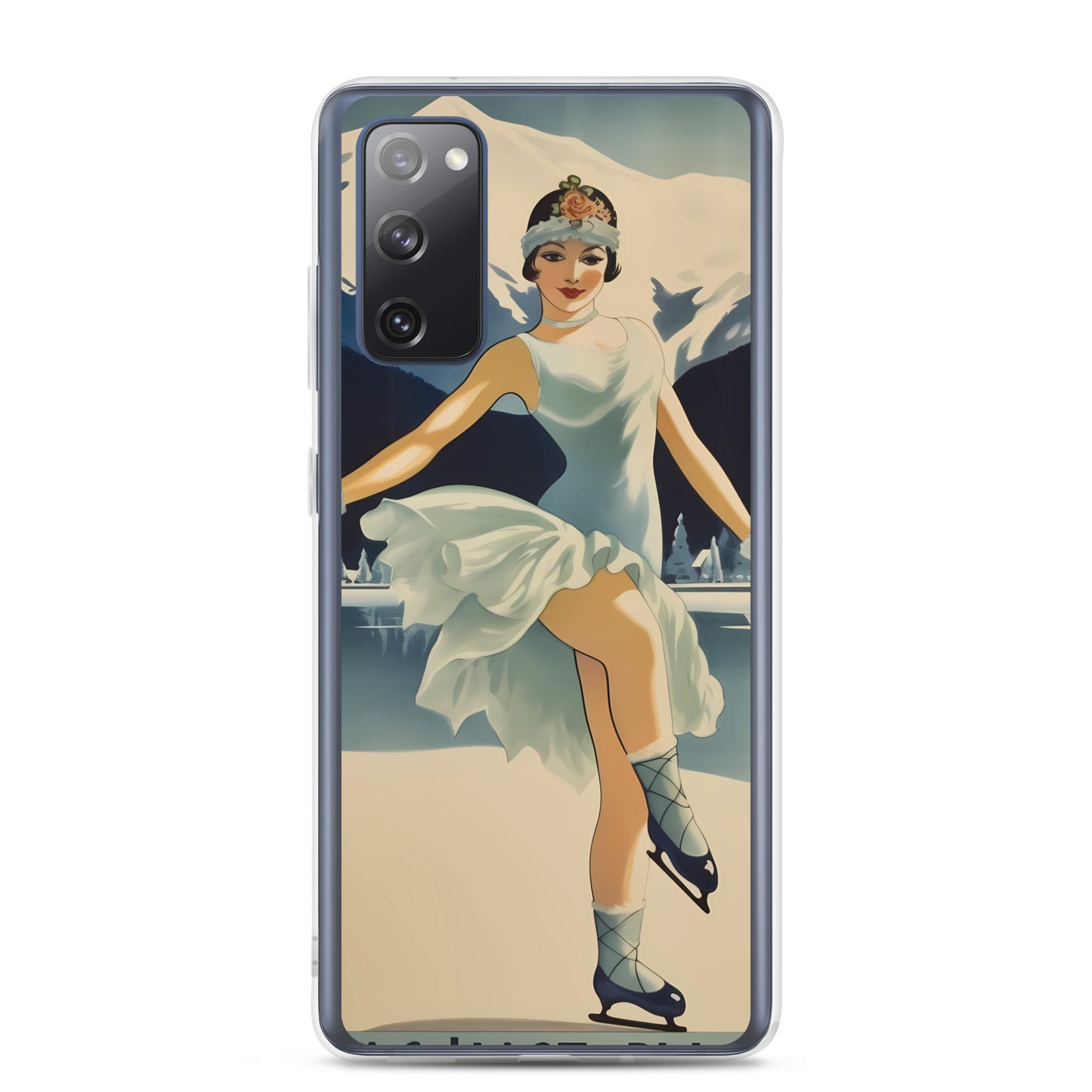 Samsung Case - Vintage Adverts - Lake Placid Skater