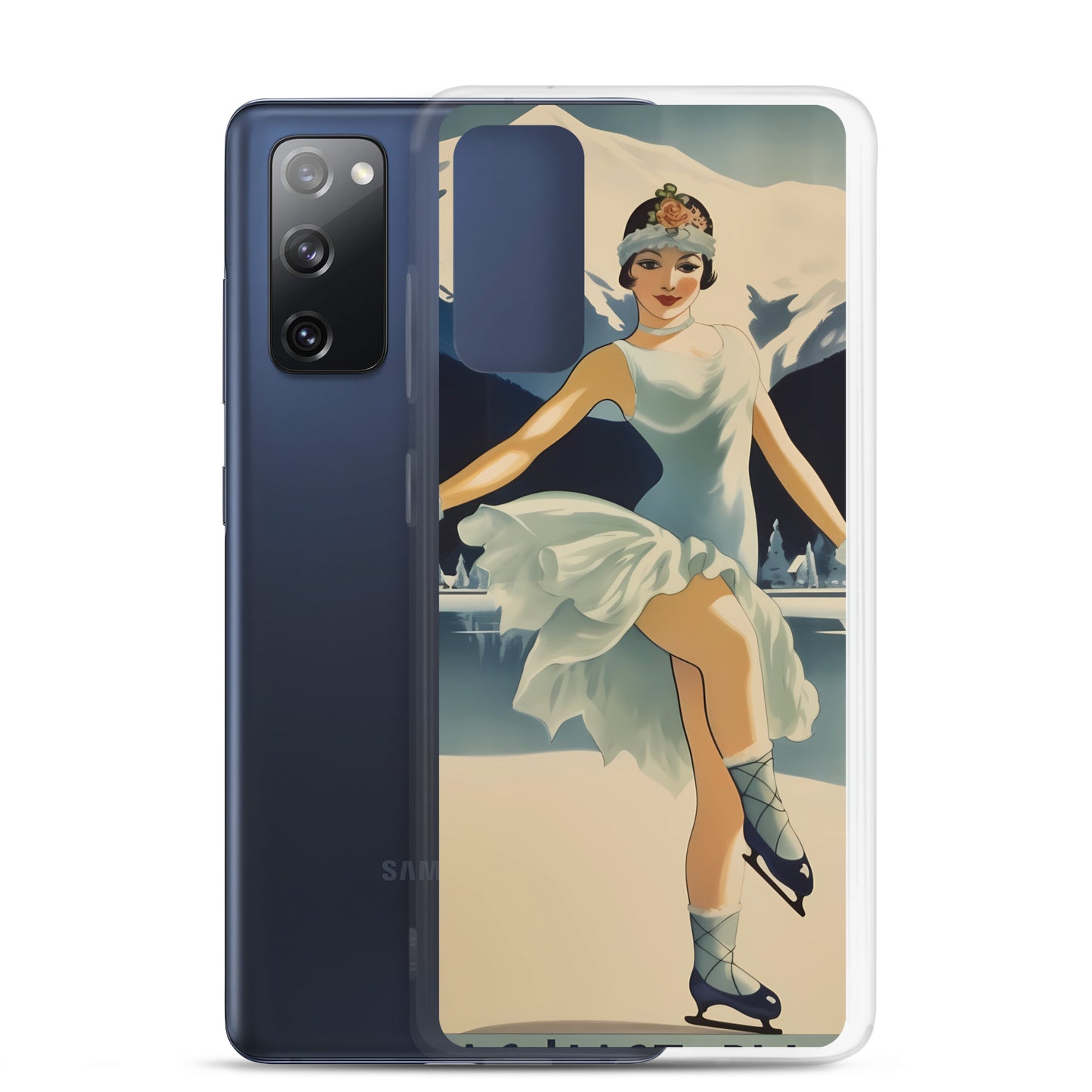 Samsung Case - Vintage Adverts - Lake Placid Skater