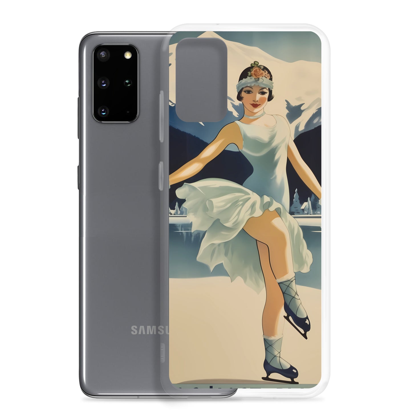 Samsung Case - Vintage Adverts - Lake Placid Skater