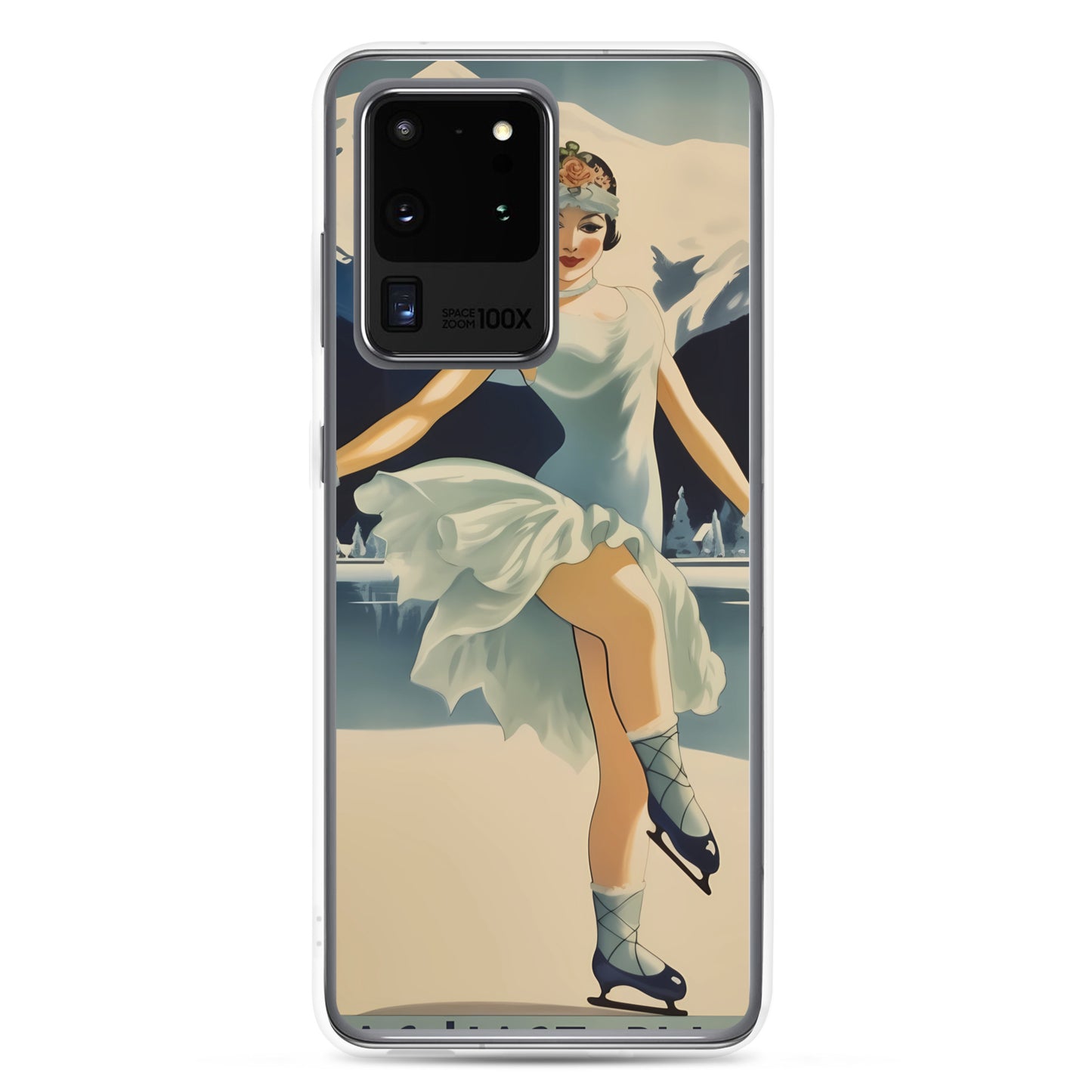 Samsung Case - Vintage Adverts - Lake Placid Skater