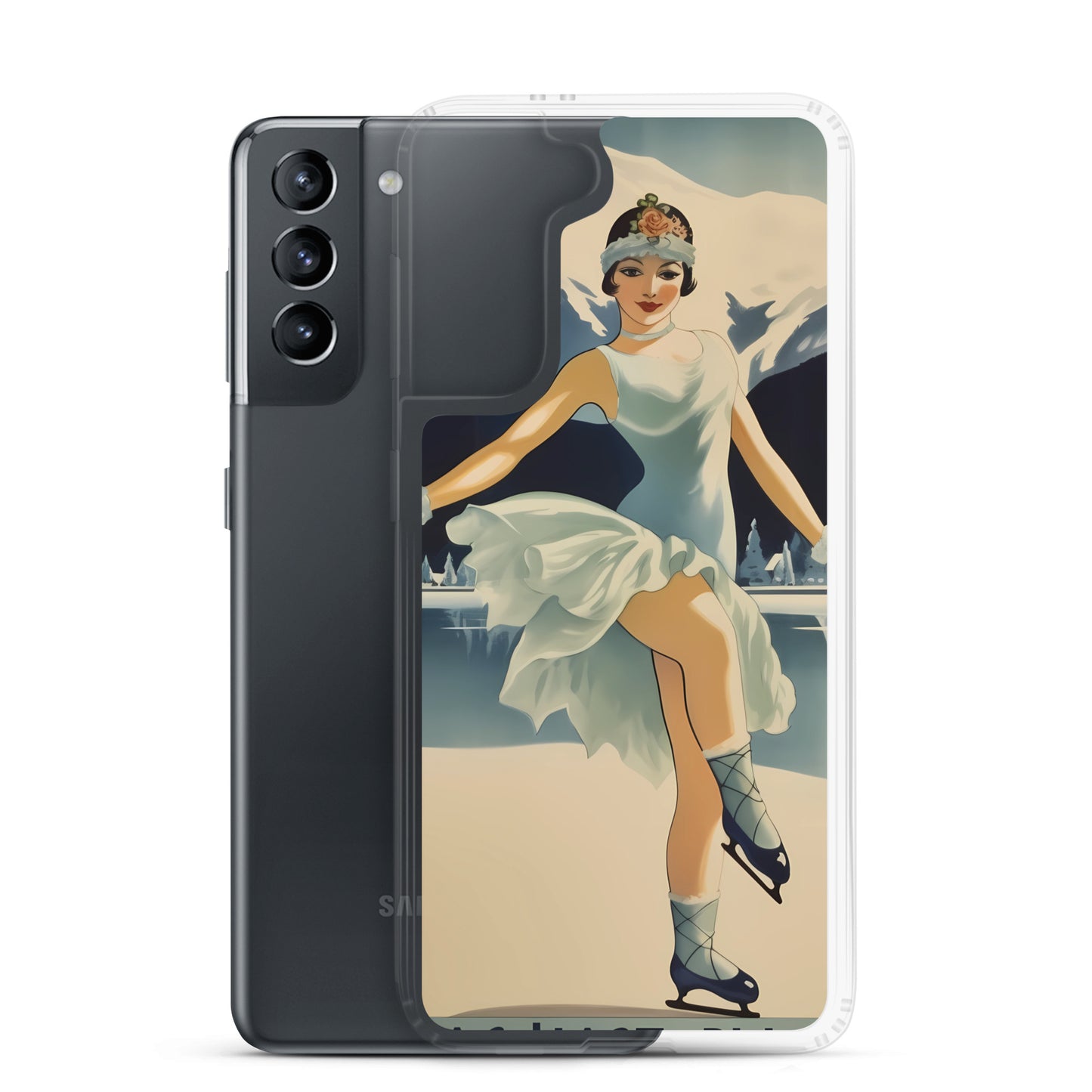 Samsung Case - Vintage Adverts - Lake Placid Skater