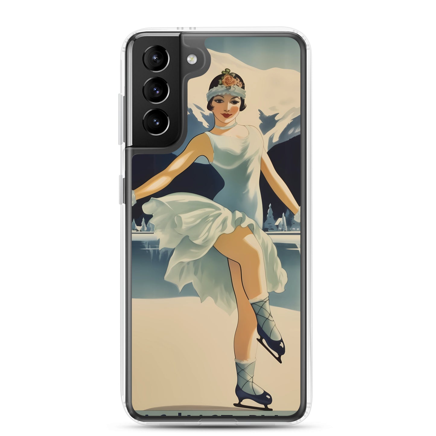Samsung Case - Vintage Adverts - Lake Placid Skater