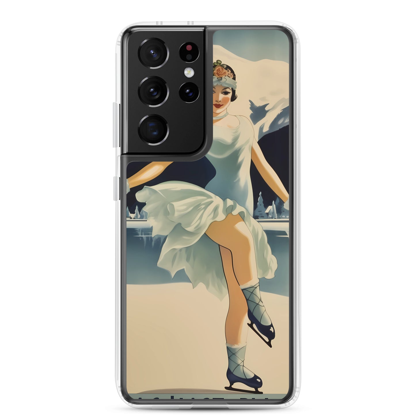 Samsung Case - Vintage Adverts - Lake Placid Skater