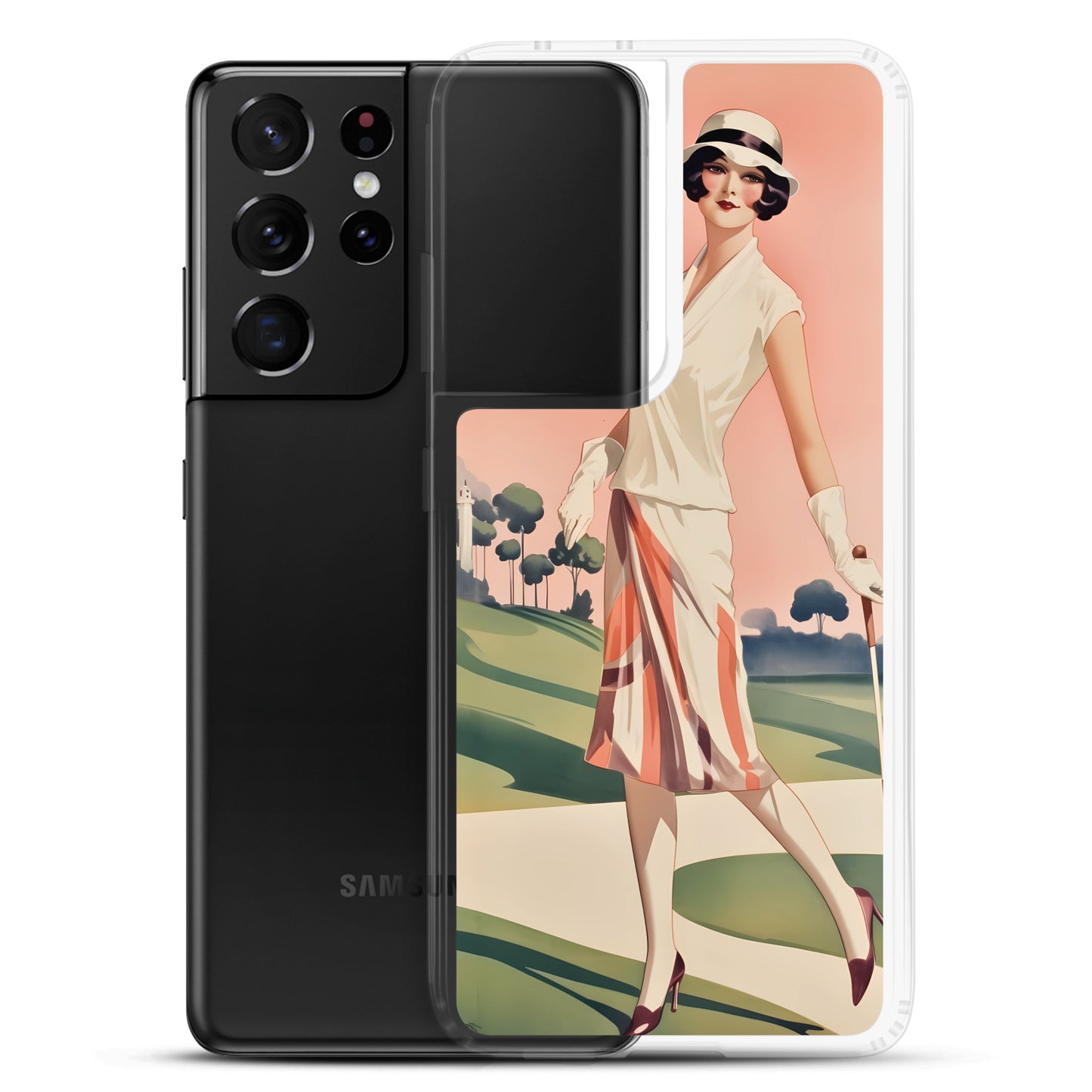 Samsung Case - Vintage Adverts - Golfing Woman