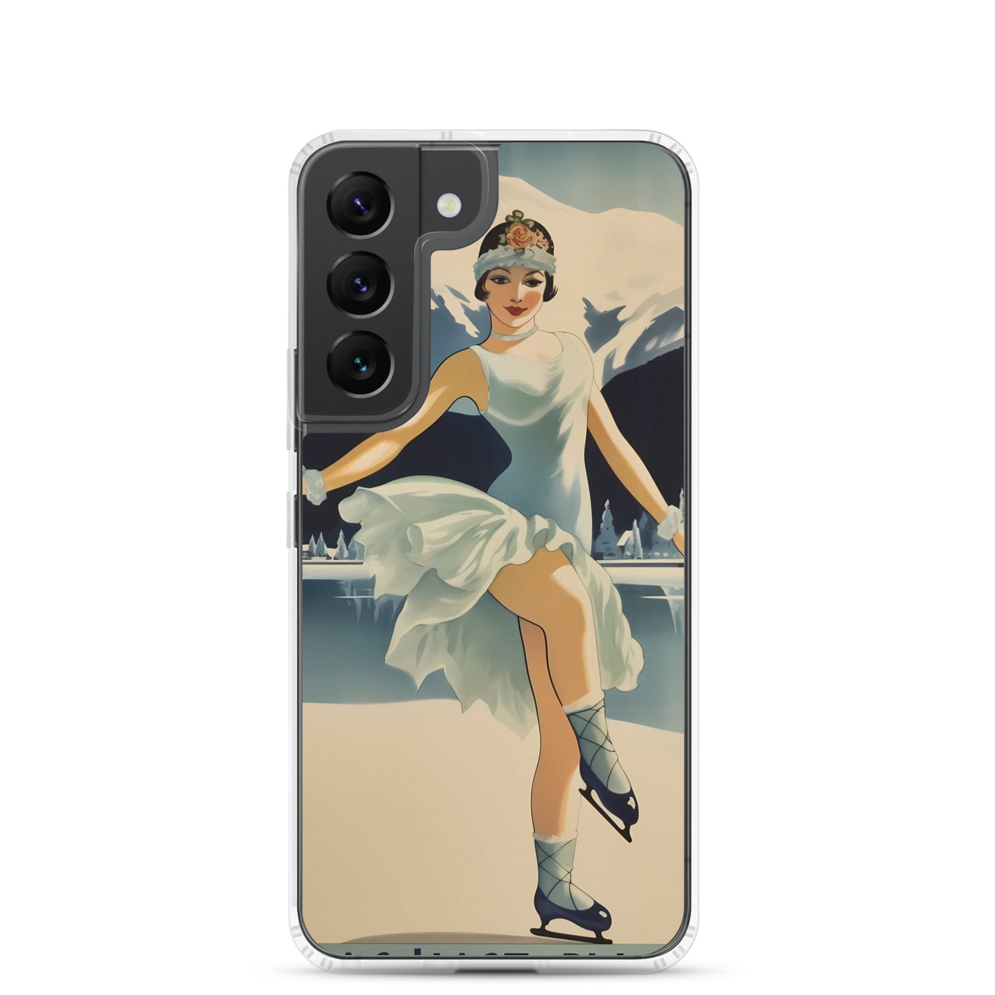 Samsung Case - Vintage Adverts - Lake Placid Skater