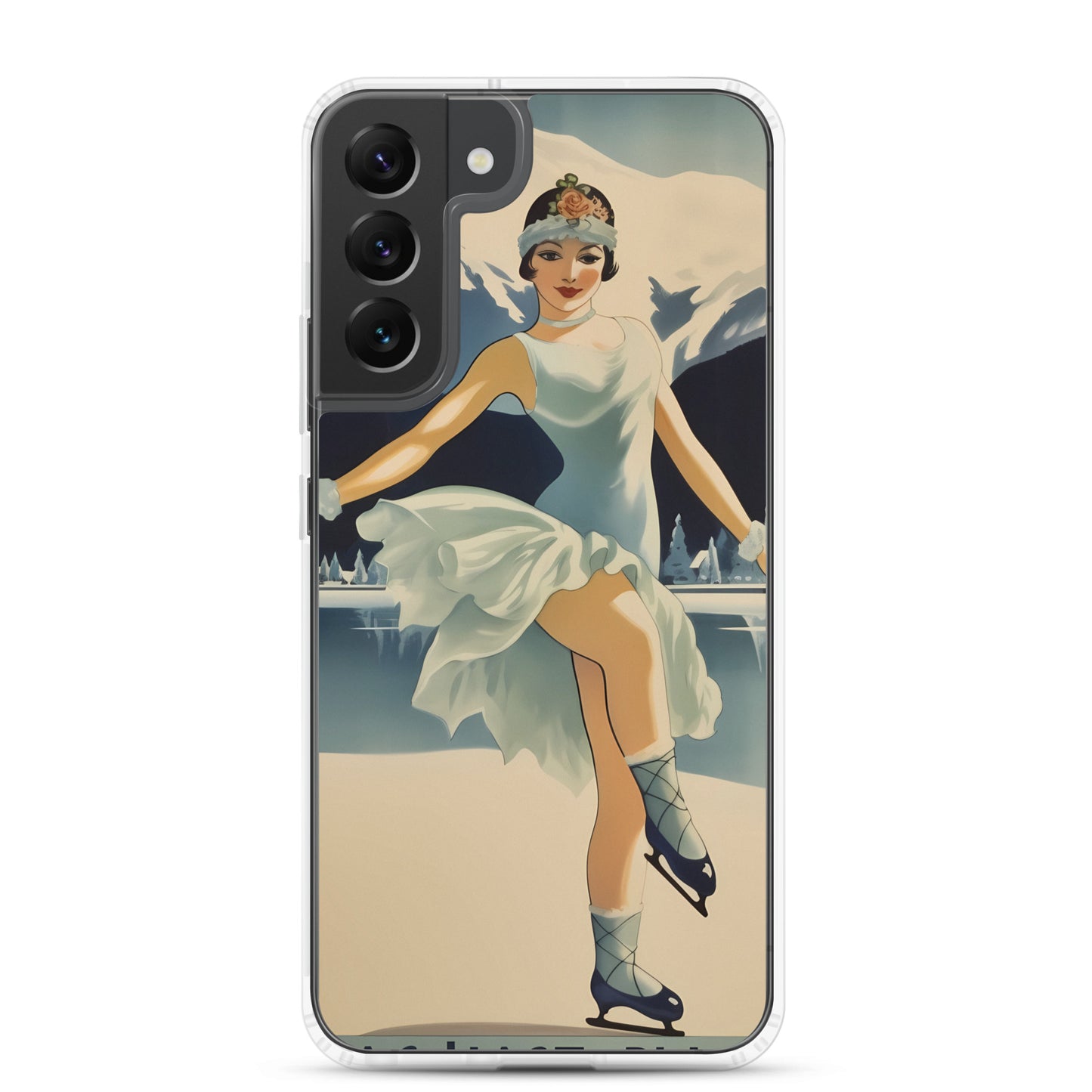 Samsung Case - Vintage Adverts - Lake Placid Skater