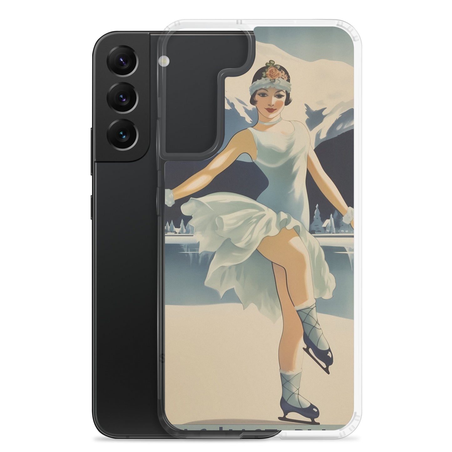 Samsung Case - Vintage Adverts - Lake Placid Skater