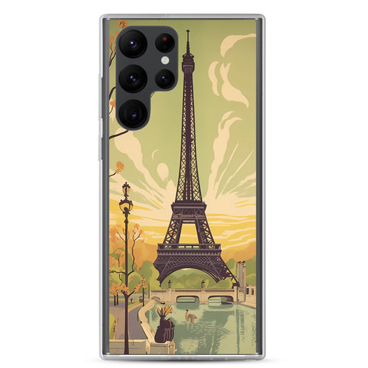Samsung Case - Vintage Adverts - Eiffel Tower