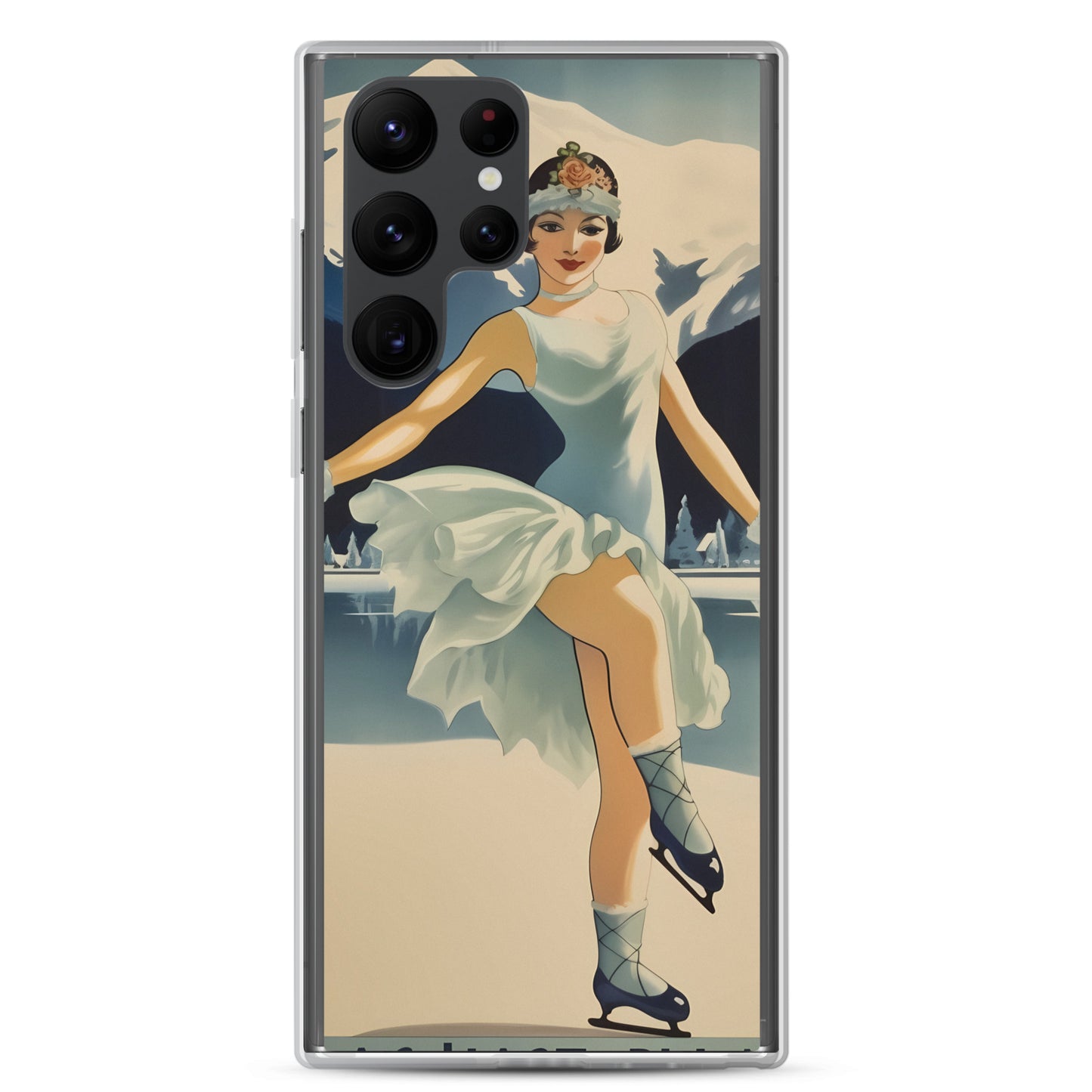 Samsung Case - Vintage Adverts - Lake Placid Skater