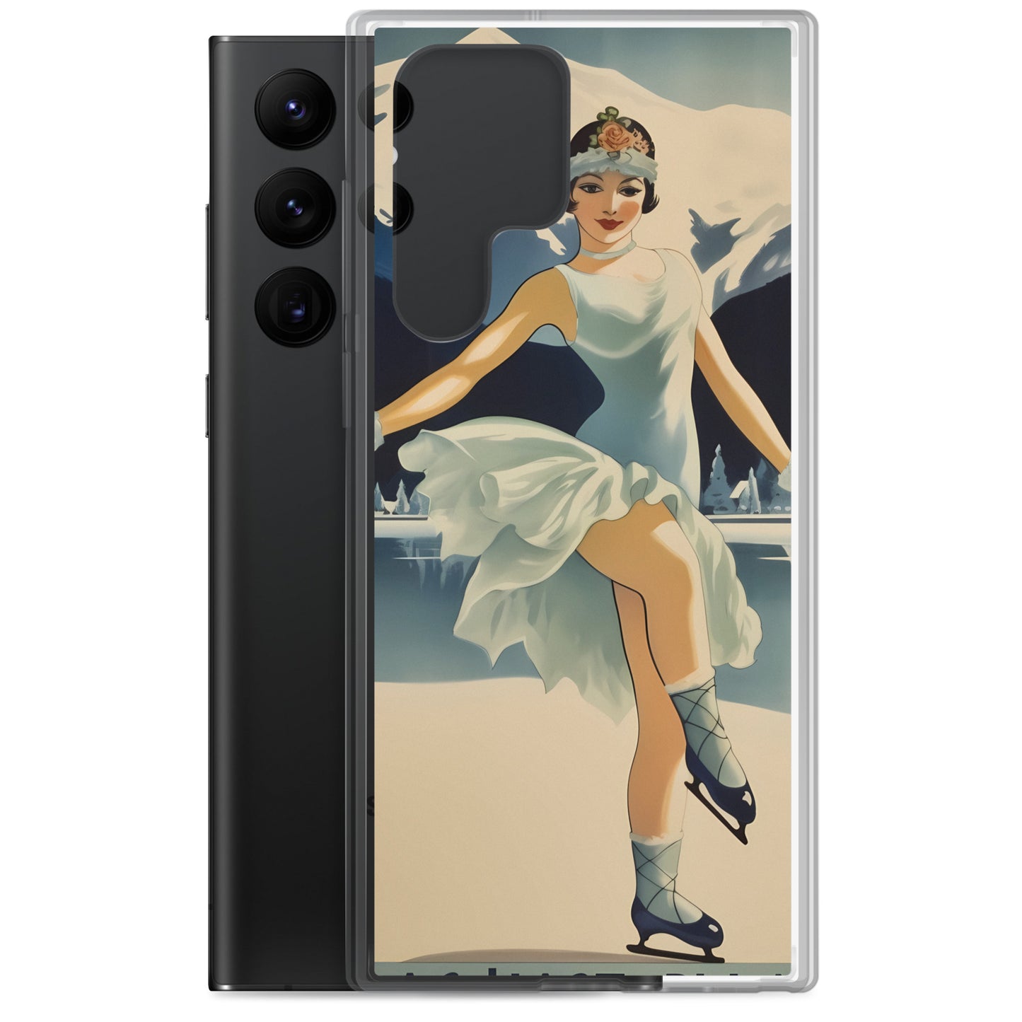 Samsung Case - Vintage Adverts - Lake Placid Skater