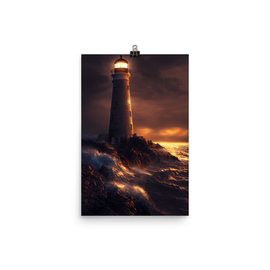 Enhanced Matte Poster - Lighthouse