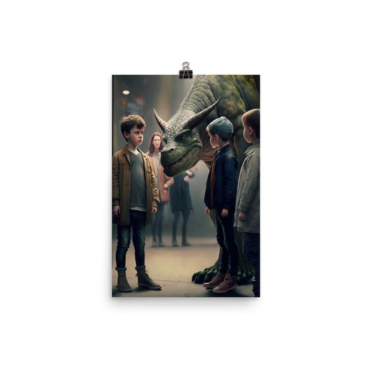 Enhanced Matte Paper Poster - Bring Your Dino to School