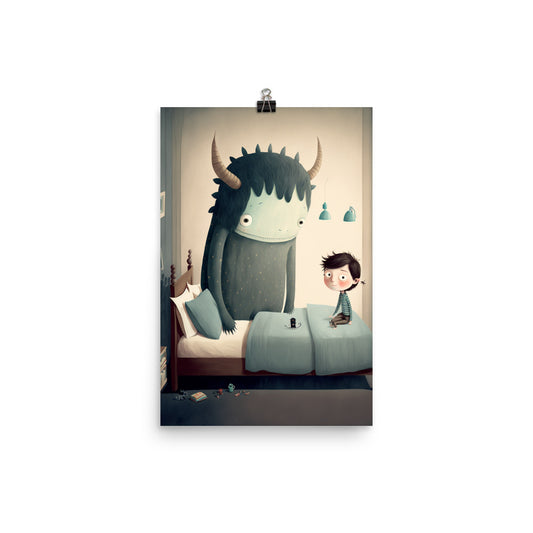 Enhanced Matte Paper Poster - A Boy and His Monster