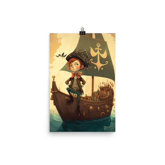 Enhanced Matte Paper Poster - Pirate Boy