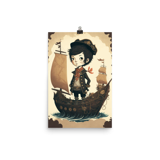 Enhanced Matte Paper Poster - Pirate Boy
