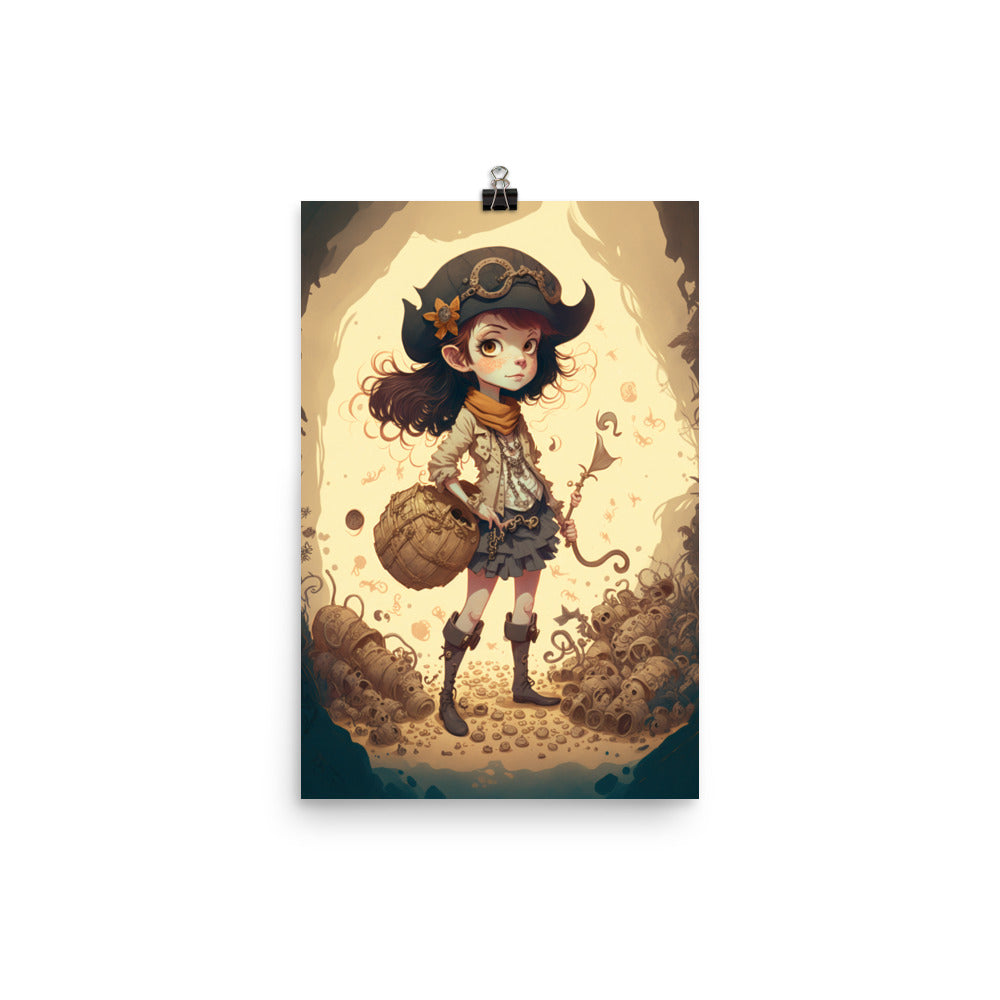 Enhanced Matte Paper Poster - Pirate Girl