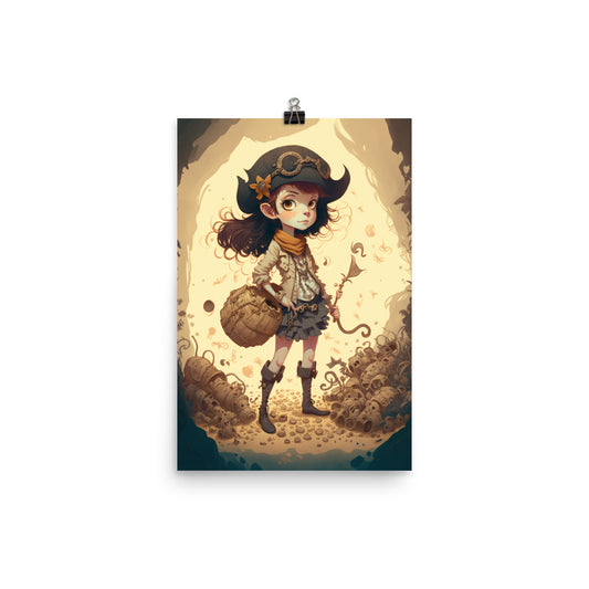 Enhanced Matte Paper Poster - Pirate Girl