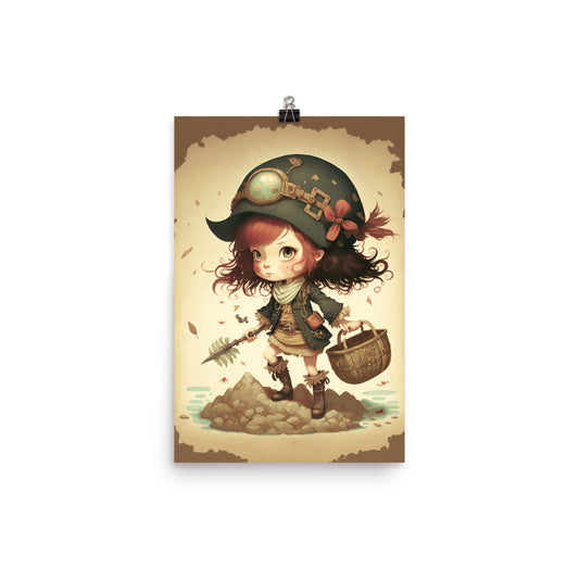 Enhanced Matte Paper Poster - Pirate Girl