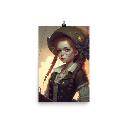 Enhanced Matte Paper Poster - Pirate Girl