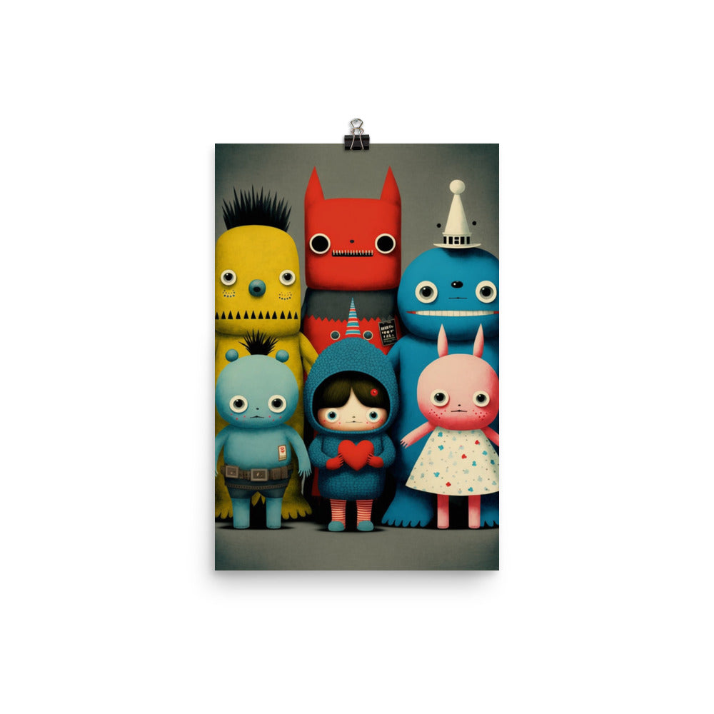 Enhanced Matte Paper Poster - Collectible Monsters