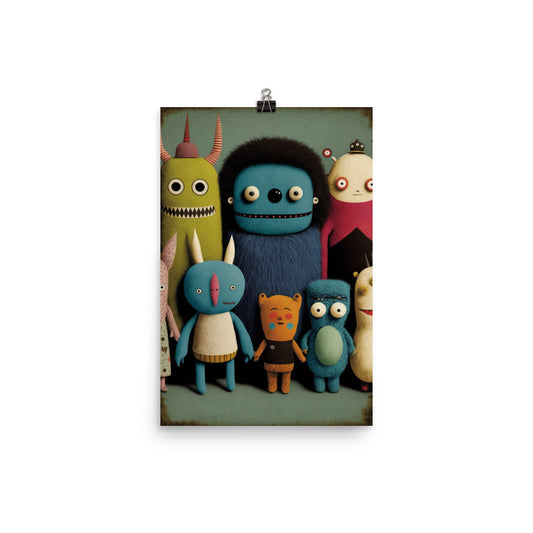 Enhanced Matte Paper Poster - Collectible Monsters