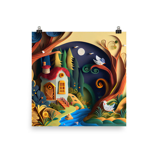 Enhanced Matte Paper Poster - Paper Art